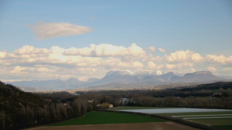 Livron-sur-Drôme — Des haut Livron vers Crest et" les trois becs"
