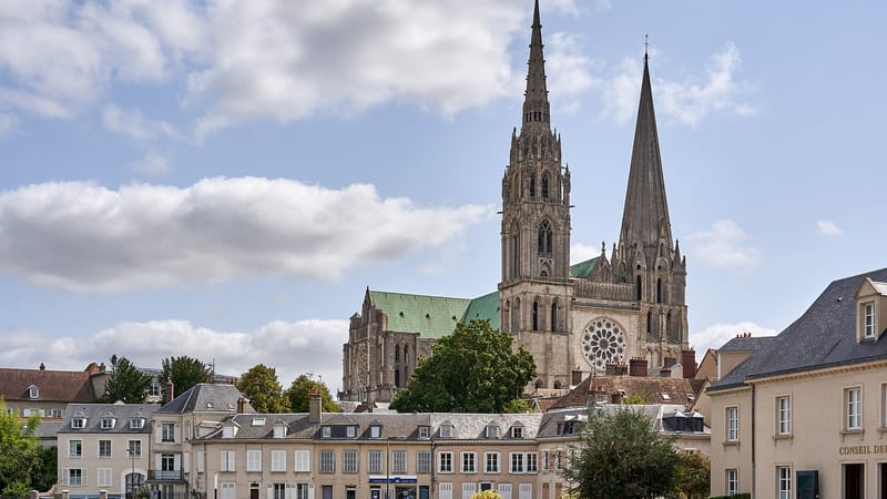 Chartres — Chartres - Vue ville et cathétrale