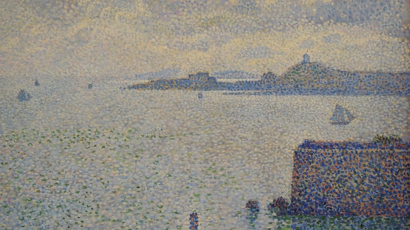 Roscoff — L'entrée du port de Roscoff (van Rysselberghe)