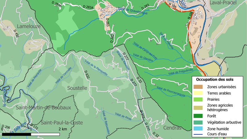 Les Salles-du-Gardon — 30307-Les Salles-du-Gardon-Sols