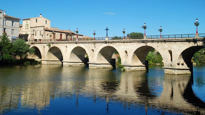 Sommières — Pont romain de Sommières (Pont Tibère) - 01