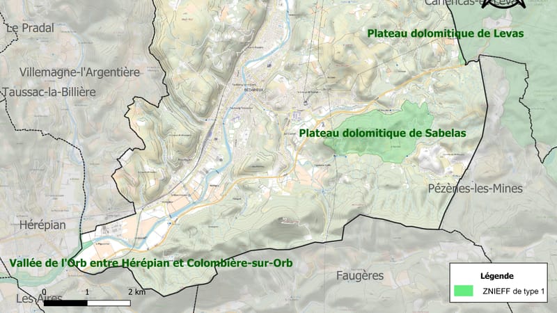 Bédarieux — 34028-Bédarieux-ZNIEFF1