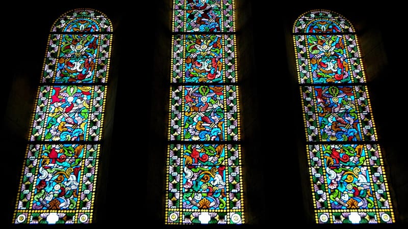 Saint-Aubin-du-Cormier — Saint-Aubin-du-Cormier (35) Église Vitrail 02