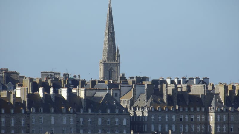 Saint-Malo — Flèche de la Cathédrale Saint-Vincent (Saint-Malo, 35)