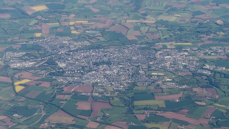 Vitré — Vitré - vue aérienne 20180504
