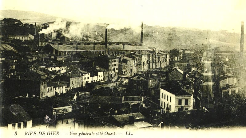 Rive-de-Gier — Vue générale vers l' ouest RDG
