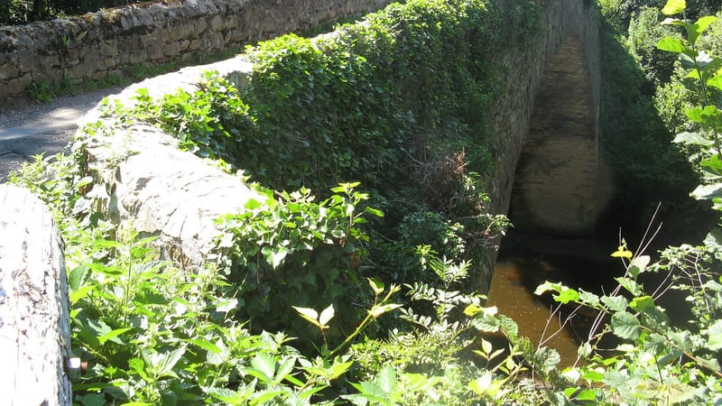 Fontannes — Fontannes, pont de la Bajasse, aval