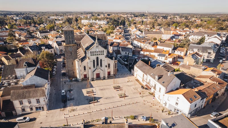 Bouguenais — Drone église (7)