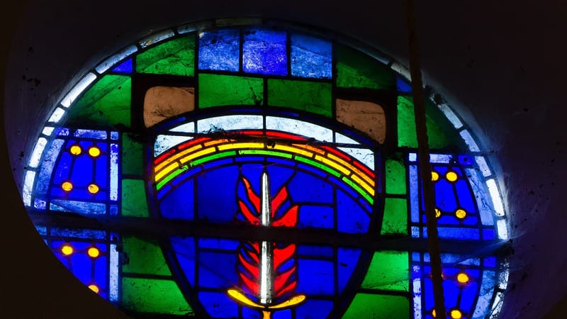 Mortain-Bocage — Insigne du SHAEF, Petite Chapelle, Mortain, France