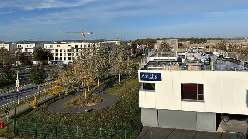 Bezannes — Bezannes - vue vers l'ouest depuis l'hôtel Akena