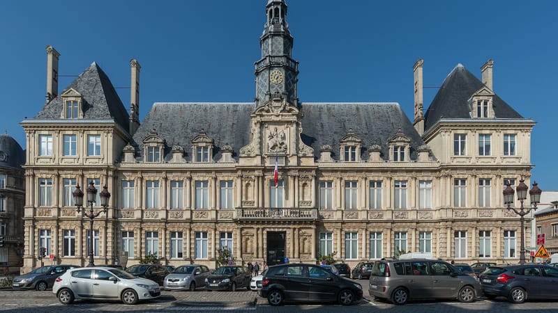 Reims — Hôtel de Ville de Reims, Southeast View 20140306 1