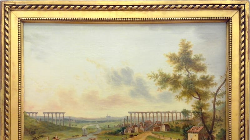 Jouy-aux-Arches — Construction des arches à Jouy-aux-Arches