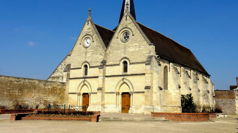Lacroix-Saint-Ouen — Lacroix-Saint-Ouen (60), église Saint-Ouen, rue Pasteur, vue depuis le sud-ouest 2