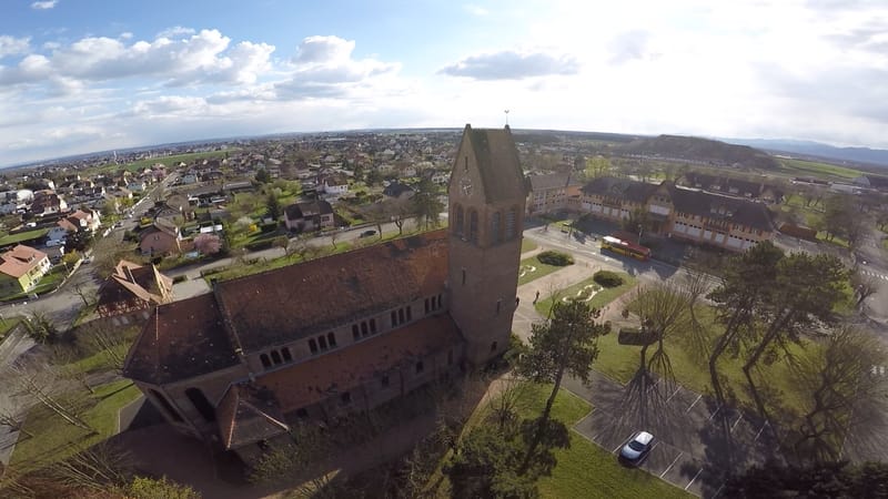 Wittenheim — Eglise Sainte Barbe 2015-04-05 à 19.25.02