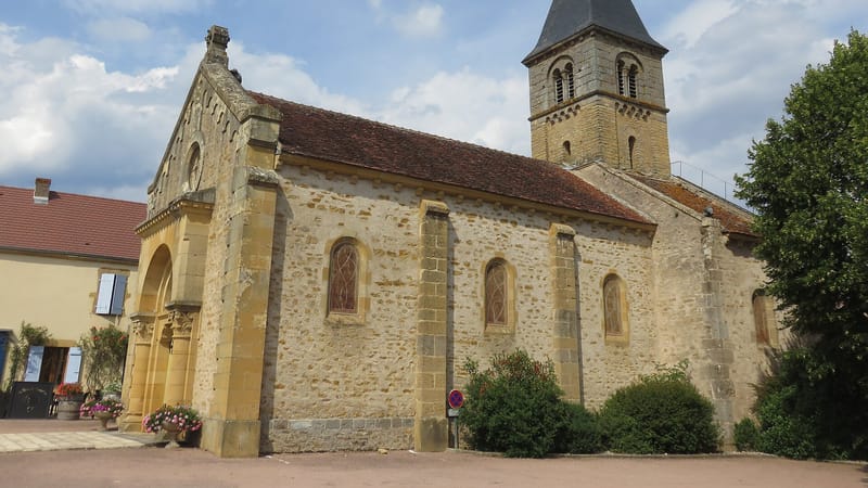 Charolles — Champlecy - Vue église (juil 2019)