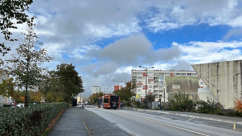 Allonnes — Allonnes (72) - vue vers le centre ville