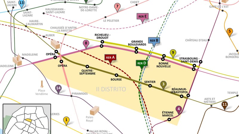 Paris 2e Arrondissement — Metro 2e arrondissement