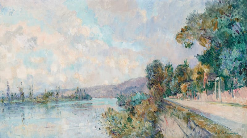 Canteleu — Albert lebourg la seine et les coteaux de dieppedalle vue prise de cro102357)