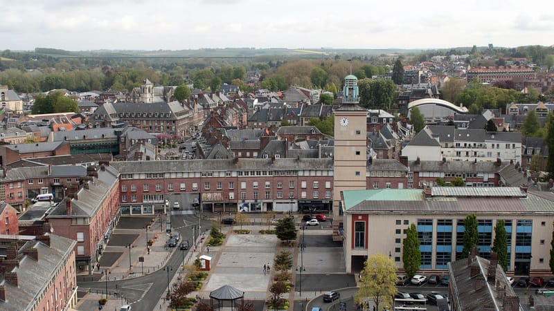 Abbeville — Abbeville vue depuis la collégiale Saint-Vulfran