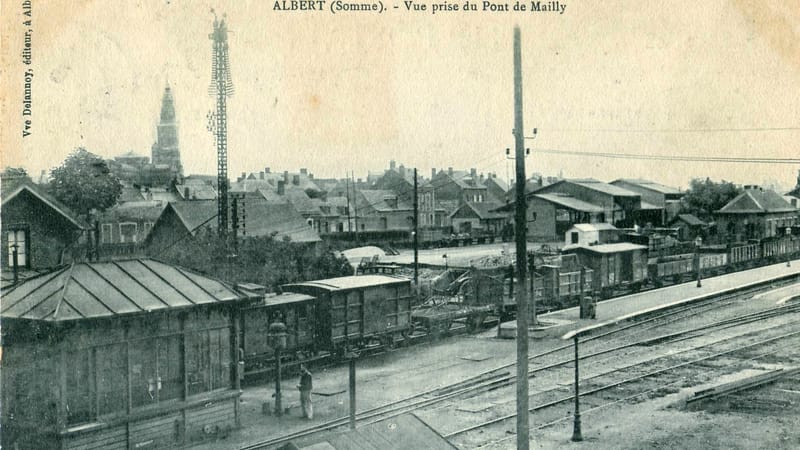 Albert — Delannoy - ALBERT - Vue prise du Pont de Mailly