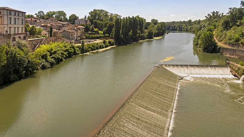 Gaillac — Le Tarn à Gaillac vue en amont du Pont Saint-Michel