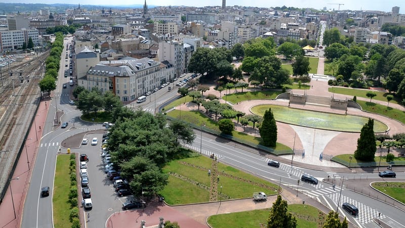 Limoges — Centre-ville et champ de Juillet