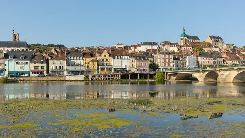 Joigny — Joigny - Vue depuis le quai de la Butte - 3