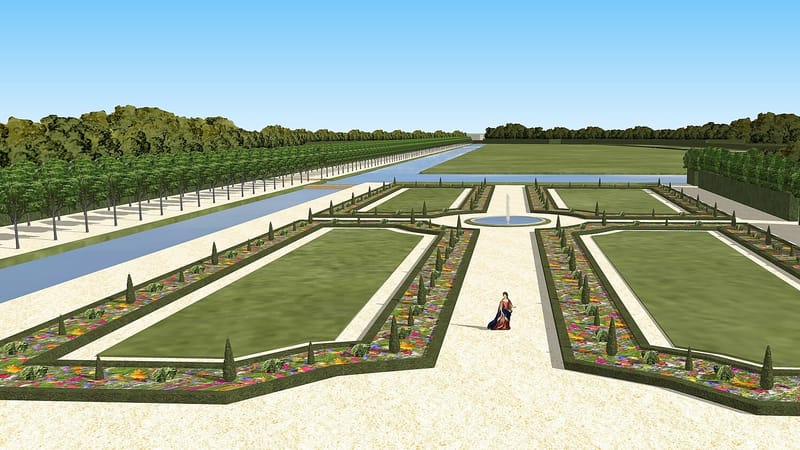 Cachan — Vue parterre du chateau de cachan