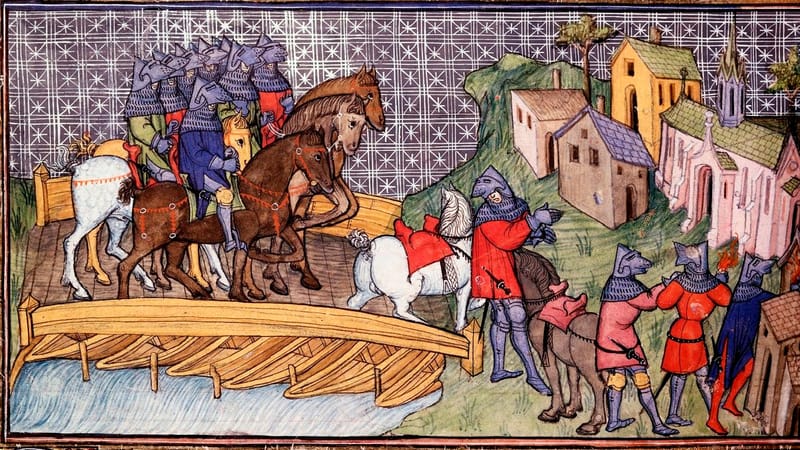 Vitry-sur-Seine — Passage de la Seine par armee anglaise et pillage Vitry XIVe siecle