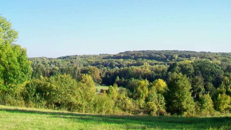 Fosses — Fosses (95), vue sur la vallée de l'Ysieux depuis le nord-ouest