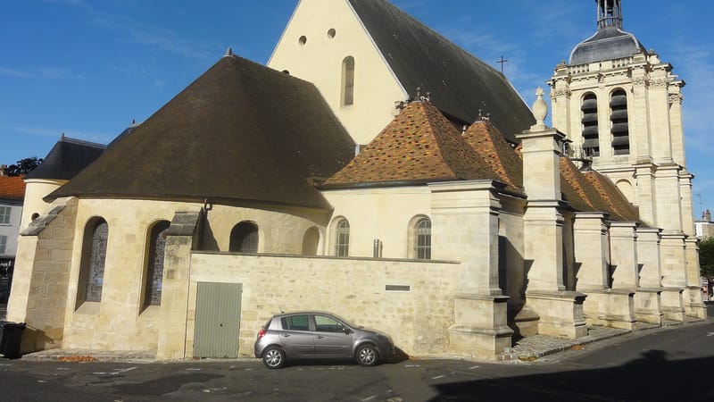 Pontoise — Pontoise (95), église Notre-Dame, façades est et nord