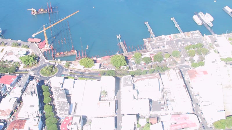 Papeete — Papeete port vue aérienne - Laurent Seignobos 4