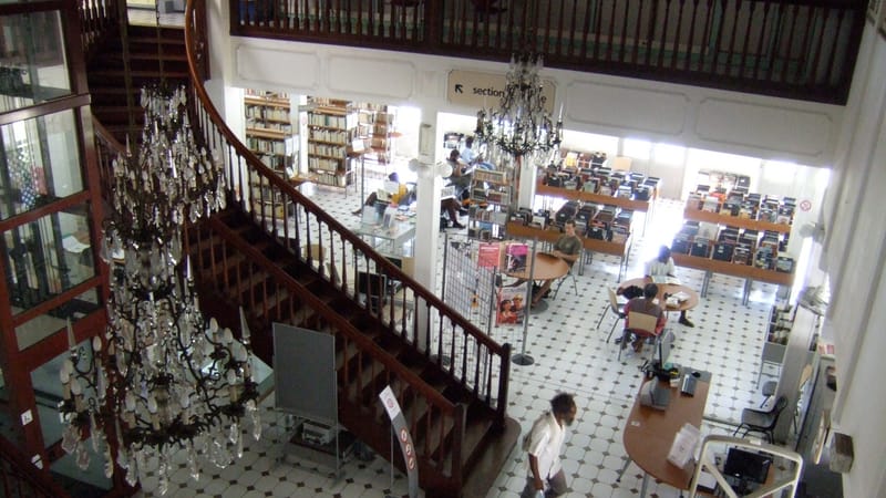 Nouméa — Interior View 2 of Bernheim Library, Noumea