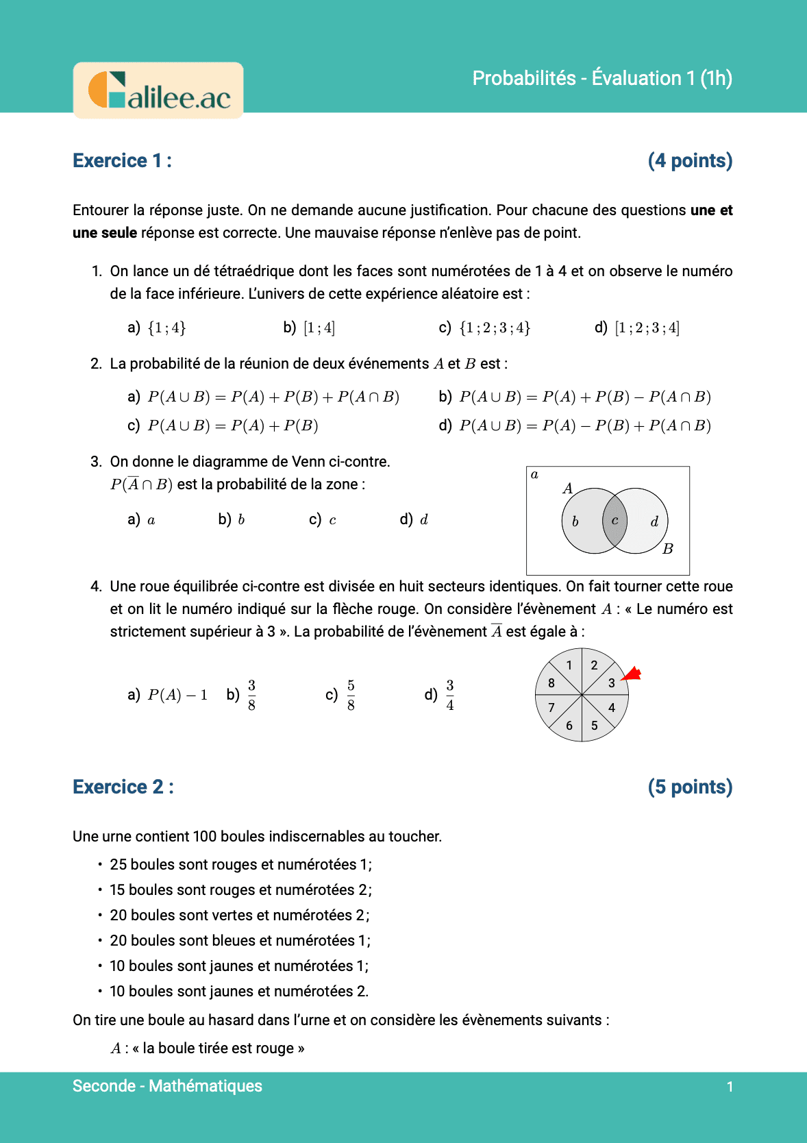 aperçu 1ere page evaluation seconde proba 1