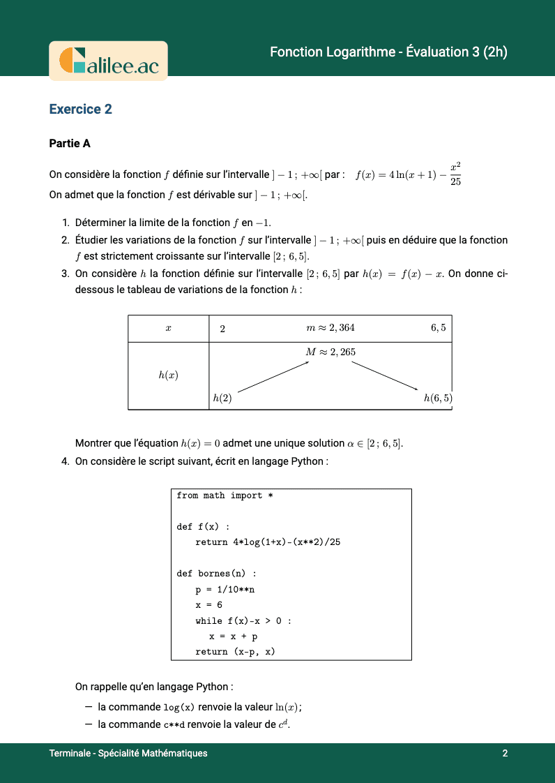aperçu 1ere page evaluation terminale ln 3