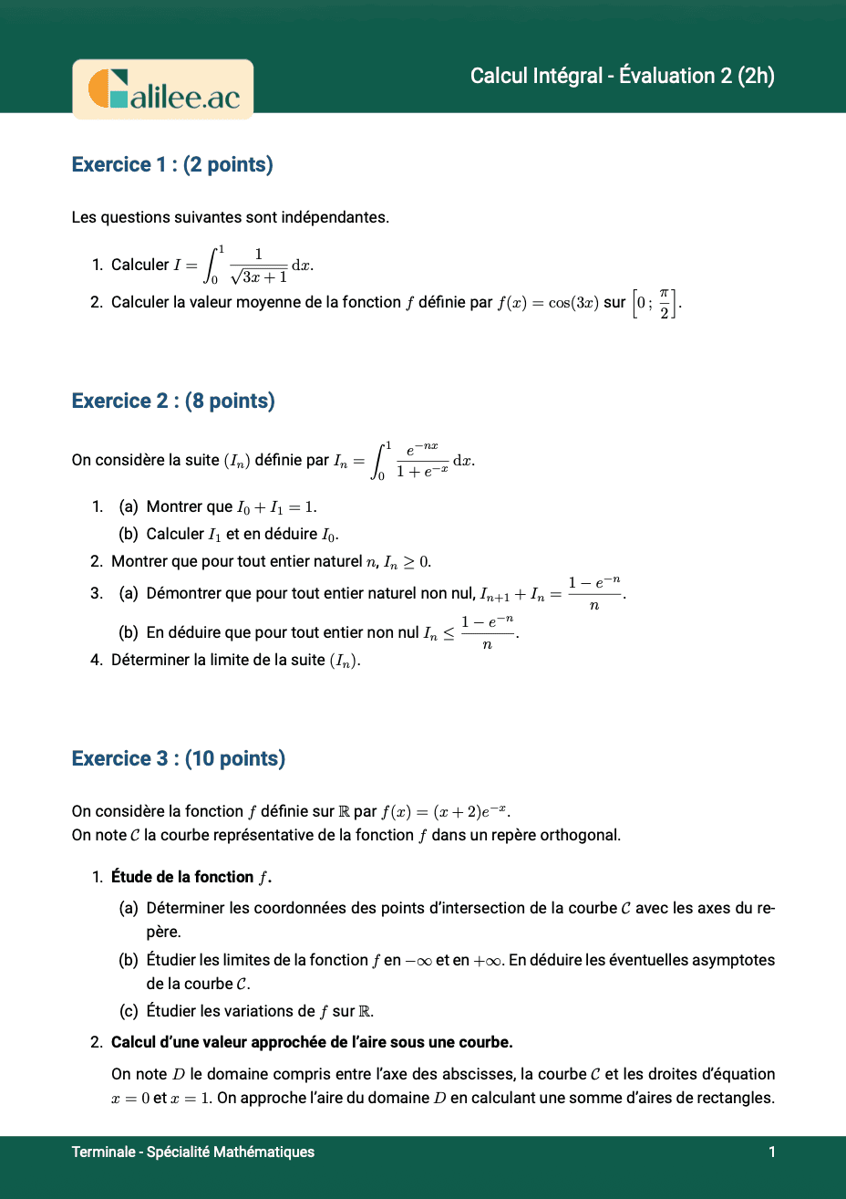 aperçu 1ere page evaluation tale integral 2