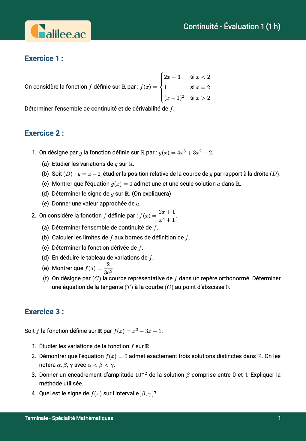 aperçu 1ere page evaluation terminale continuité fonction 1