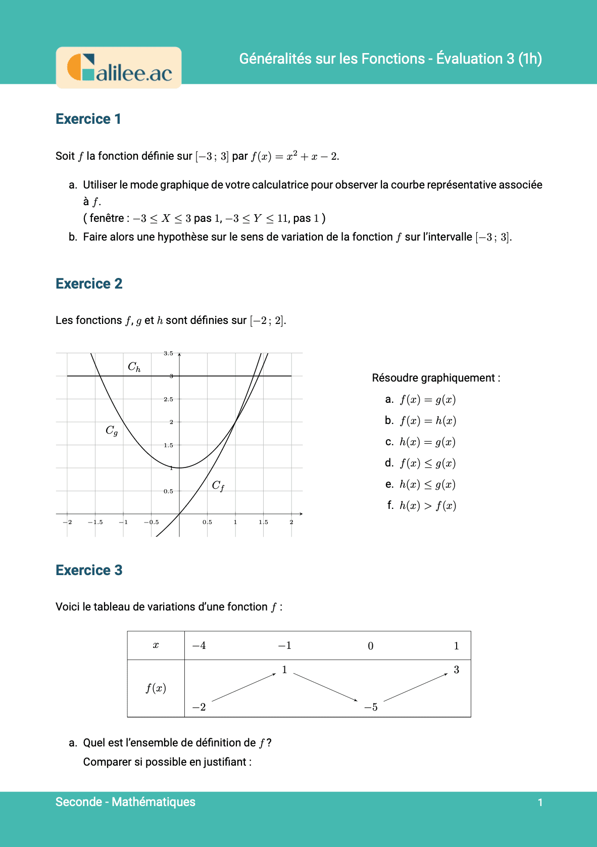 aperçu 1ere page evaluation seconde généralités fonctions 3